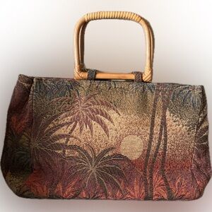 Vintage Kulanui of Hawaii Tropical Bag